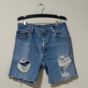 RE/DONE x LEVIS Loose Denim shorts